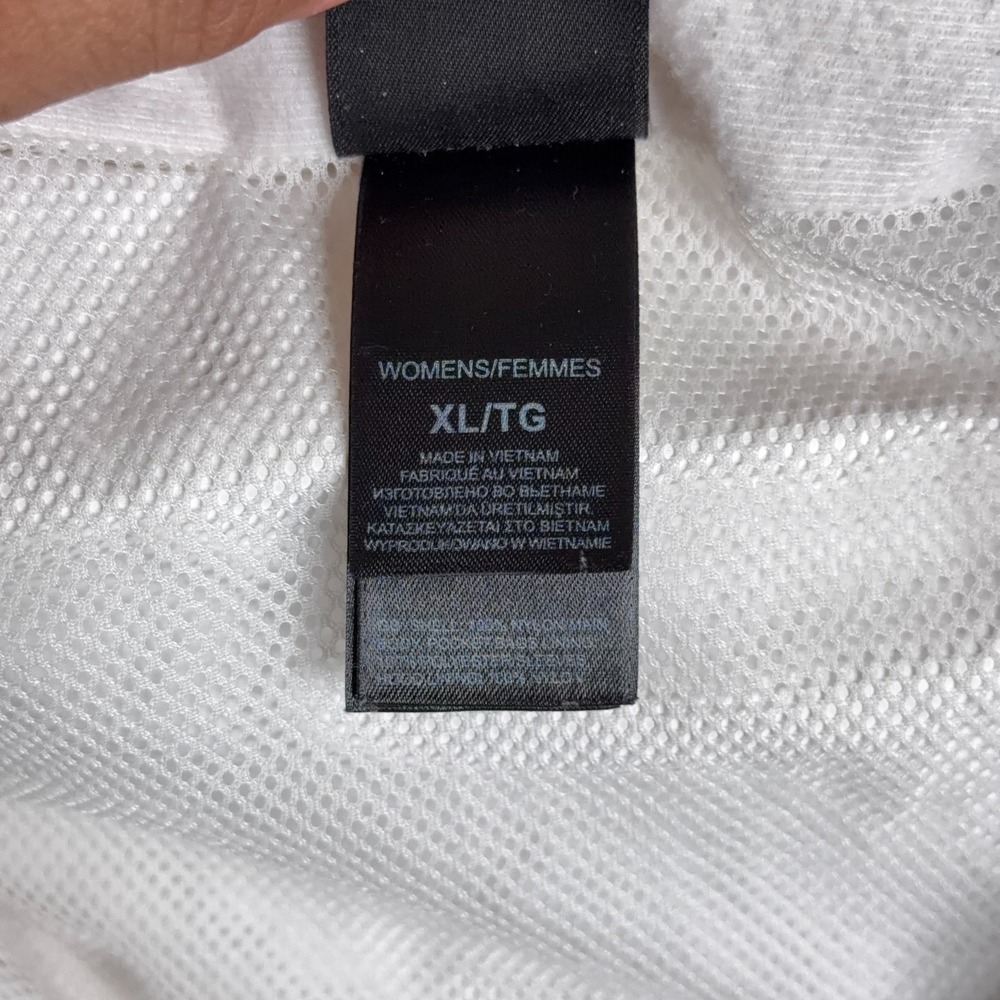 The North Face Resolve Jacket Womens XL White Waterproof Hooded Rain Shell Coat - Picture 11 of 12